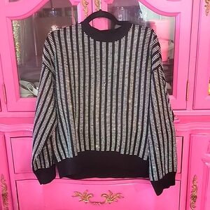 RTA crystal ab knit sweater